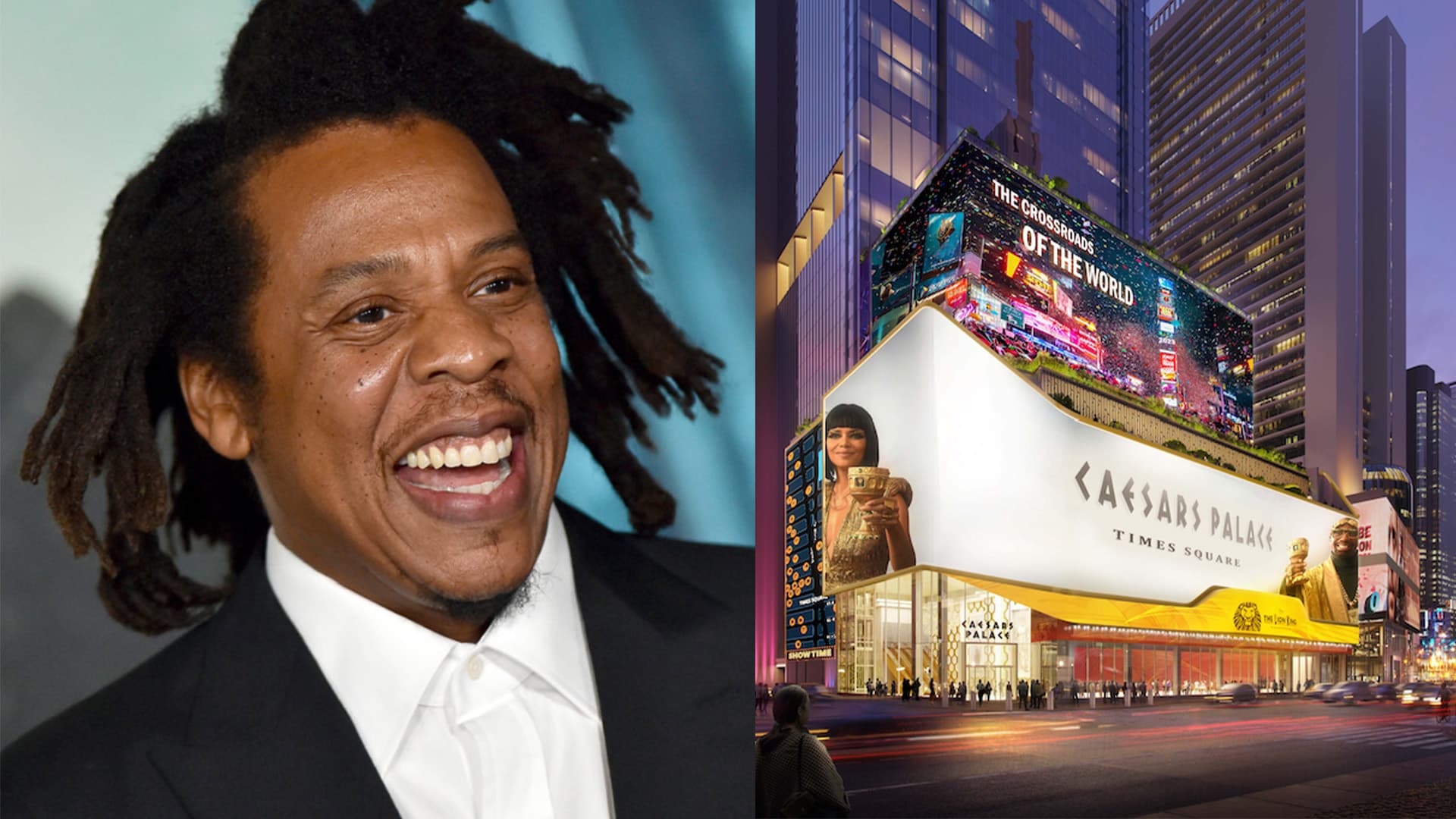 Jay-Z's Roc Nation Leads 'Unprecedented' $15M Commitment To New Yorkers With Caesars Palace Times Square Proposal